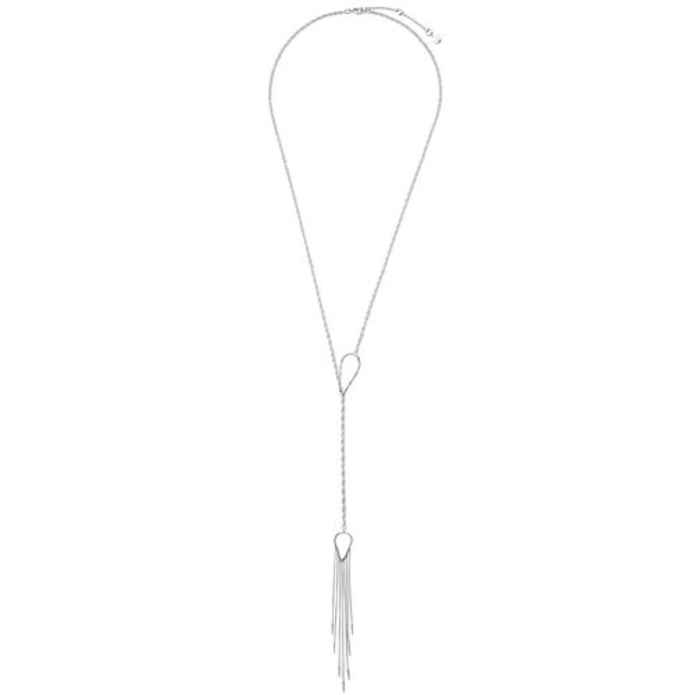 Chloe & Isabel Silver Lariat Loop Necklace NEW